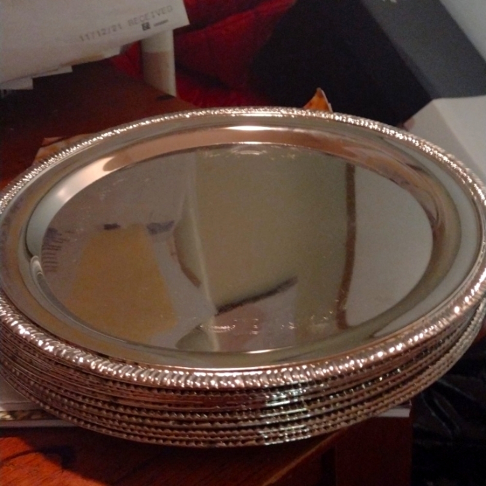 12 Silver plates